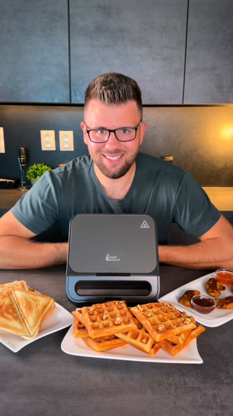 Lepší Kuchyň Sendvičovač 3v1 LK 2026 na kuchyňské lince